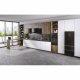 Haier HAHG7WL5WS6X/1 piano cottura Nero, Acciaio inox Da incasso 74.5 cm Gas 5 Fornello(i) 9