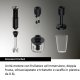 Haier Frullatore a immersione I-Master Serie 5 Nero, 3 lame in acciaio inox, becher 0,9 L, Accessoriato 12