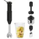 Haier Frullatore a immersione I-Master Serie 5 Nero, 3 lame in acciaio inox, becher 0,9 L, Accessoriato 56