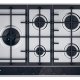 Haier Series 6 HAHG7WL5XH Nero, Acciaio inox Da incasso 74.5 cm Gas 5 Fornello(i) 2