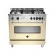 Bertazzoni La Germania Americana AMN965ECRT cucina Elettrico Gas Crema, Acciaio inox A 2