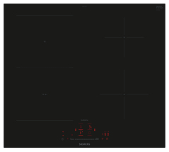 Siemens iQ500 ED677HSC1E piano cottura Nero Da incasso 60 cm Piano cottura a induzione 4 Fornello(i)