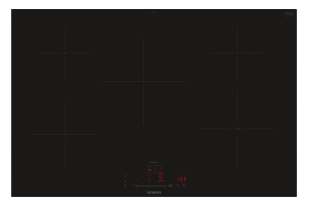 Siemens iQ100 EH877HVC1E piano cottura Nero Da incasso 80 cm Piano cottura a induzione 5 Fornello(i)