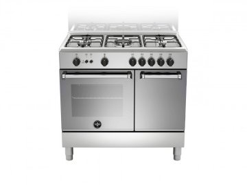 Bertazzoni La Germania Americana AMN9P5GXV cucina Elettrico/Gas Gas Acciaio inox A+