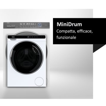 Haier MiniDrum, Lavatrice, 5kg, Classe A, Bianco, HW50-BP12307-S