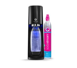 SodaStream E-Terra Metallo, Plastica Nero