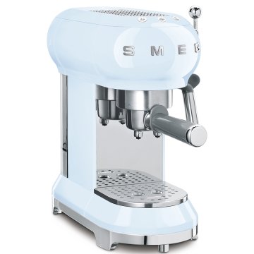 Smeg Macchina da Caffè Espresso Manuale 50's Style – Azzurro LUCIDO – ECF01PBEU