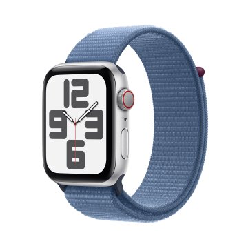 Apple Watch SE GPS + Cellular Cassa 44mm in Alluminio con Cinturino Sport Loop Blu Inverno