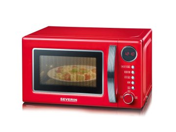 Severin MW 7893 forno a microonde Rosso Microonde combinato Da incasso 20 L 700 W