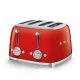 Smeg Tostapane 50's Style – Rosso LUCIDO 4x4 – TSF03RDEU 3