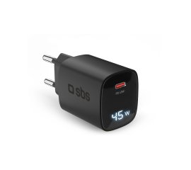 SBS TETRGANLCD1C45K Caricabatterie per dispositivi mobili Universale Nero AC Ricarica rapida Interno