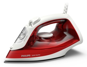 Philips 2000 series DST2010/40 ferro da stiro Ferro a vapore Piastra antiaderente Rosso, Bianco