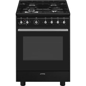 Smeg Concert CX61GMBL cucina Elettrico Gas Nero A