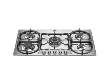 Bertazzoni La Germania P9101D9X/19 piano cottura Acciaio inox Da incasso 90 cm Gas 5 Fornello(i)