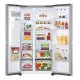 LG GSLE81PYBC Frigorifero Side-by-Side, Classe C, 628L, Wi-Fi, Dispenser senza allaccio, Total No Frost, Prime Silver 3