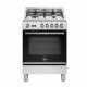 Bertazzoni La Germania Futura FTR664GXV/24 cucina Elettrico/Gas Gas Nero, Acciaio inox 2