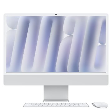 Apple iMac 24"Retina Display 4,5K, Chip M4 con CPU 10‑core, GPU 10‑core, 16GB, 256GB SSD, Argento