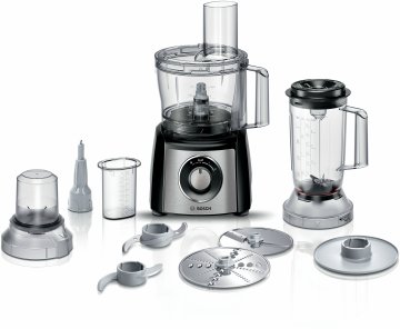 Bosch MCM3501M Food processor MultiTalent 3 800 W Nero, Inox spazzolato