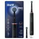 Oral-B Pro 3 Spazzolino Elettrico Ricaricabile Nero Pro3 3000, 2 Testine, 1 Spazzolino 2