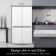 LG GMB860PYDE Frigorifero Multidoor Slim, Classe E, 530L, Wi-Fi, Total No Frost, Argento 4