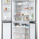 Haier Cube 83 Serie 3 Multidoor HCR3818ENMM ClasseE 467lt-Platino, Stainless steel 17