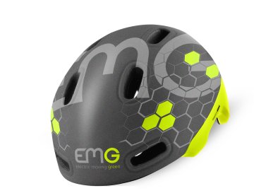 EMG Casco powered by GIVI, con luce led posteriore omologato per bicicletta e monopattino elettrico