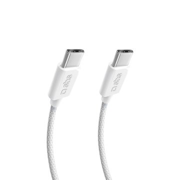 SBS Cavo braided type-c 4.0 grigio cavo USB USB4 Gen 3x2 1 m USB C Bianco