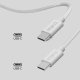 SBS Cavo braided type-c 4.0 grigio cavo USB USB4 Gen 3x2 1 m USB C Bianco 3