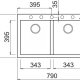 Elleci Quadra 350 G48 Lavello montato su piano Rettangolare Granitek 3