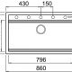 Elleci Best 360 G48 Mobile lavello Rettangolare Granitek 3