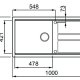 Elleci Best 480 Lavello montato su piano Rettangolare Keratek plus 3