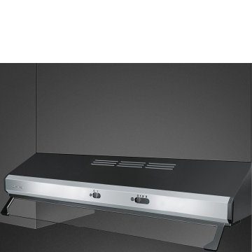 Smeg KSEC81XE3 cappa aspirante Incassato Nero, Acciaio inox 305 m³/h