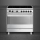 Smeg Concert BG91IX2 cucina Cucina freestanding Elettrico Piano cottura a induzione Acciaio inox 3