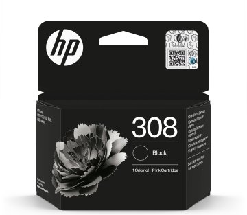 HP Cartuccia di inchiostro nero originale 308 EU