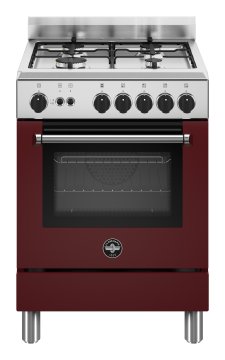 Bertazzoni La Germania Americana AMN664GVIV/24 cucina Elettrico Gas Borgogna