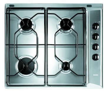 Indesit PAA 642 IX/I WE1 Acciaio inox Da incasso 58 cm Gas 4 Fornello(i)