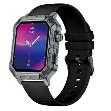 Nilox NXSWTRAILWATCH smartwatch e orologio sportivo 4,85 cm (1.91") Digitale 320 x 385 Pixel Touch screen Acciaio inox