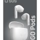 SBS TEEARTWSGOPODSW cuffia e auricolare True Wireless Stereo (TWS) In-ear Musica e Chiamate Bluetooth Bianco 3