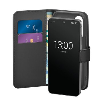 PURO PUSGS25BOOKC8BLK custodia per cellulare 15,8 cm (6.2") Custodia a borsellino Nero