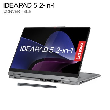 Lenovo IdeaPad 5 2-in-1 Intel® Core™ i5 i5-13420H Ibrido (2 in 1) 35,6 cm (14") Touch screen WUXGA 16 GB LPDDR5x-SDRAM 512 GB SSD Wi-Fi 6 (802.11ax) Windows 11 Home Grigio