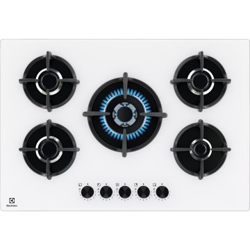 Electrolux EGG75372W Piano cottura Serie 600 Gas on Glass 75cm