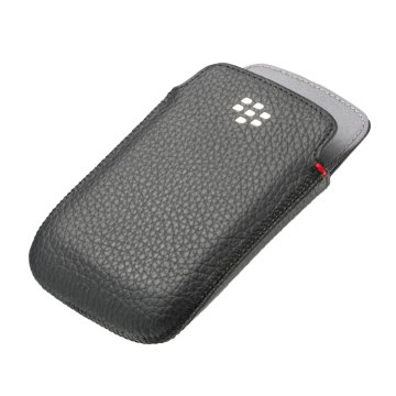BlackBerry Bold 9790 Leather Pocket custodia per cellulare Custodia a sacchetto Nero