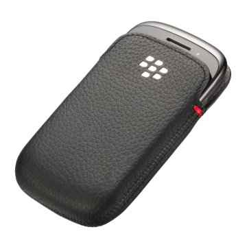 BlackBerry Leather Pocket, Curve 9220/9310/9320 custodia per cellulare Custodia a sacchetto Nero
