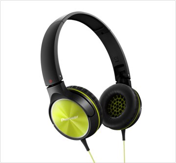 Pioneer SE-MJ522-Y cuffia e auricolare Cuffie Cablato A Padiglione MUSICA Verde