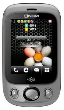 NGM-Mobile Egg 6,1 cm (2.4") 74 g Argento