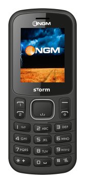 NGM-Mobile Storm 4,57 cm (1.8") 72 g Nero, Grigio Telefono per anziani