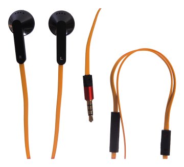 NGM-Mobile HI-FW2 cuffia e auricolare Cablato In-ear Musica e Chiamate Nero, Arancione