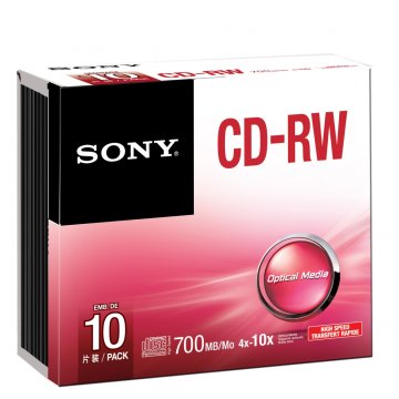 Sony 10CRW80SHS CD vergine CD-RW 700 MB 10 pz