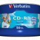 Verbatim CD-R AZO Wide Inkjet Printable no ID 700 MB 52x 50 pz 2