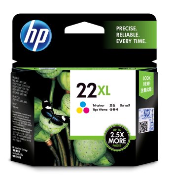 HP 22XL cartuccia d'inchiostro 1 pz Originale Resa elevata (XL) Ciano, Magenta, Giallo